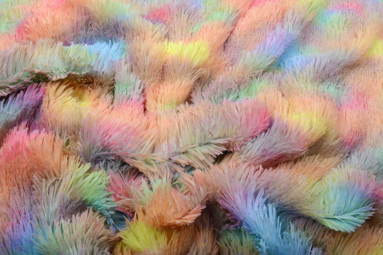 Long Hairy Fur Multi Color Unicorn Long Hairy Fur Multi Color Unicorn