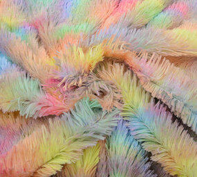 Long Hairy Fur Multi Color Unicorn Long Hairy Fur Multi Color Unicorn