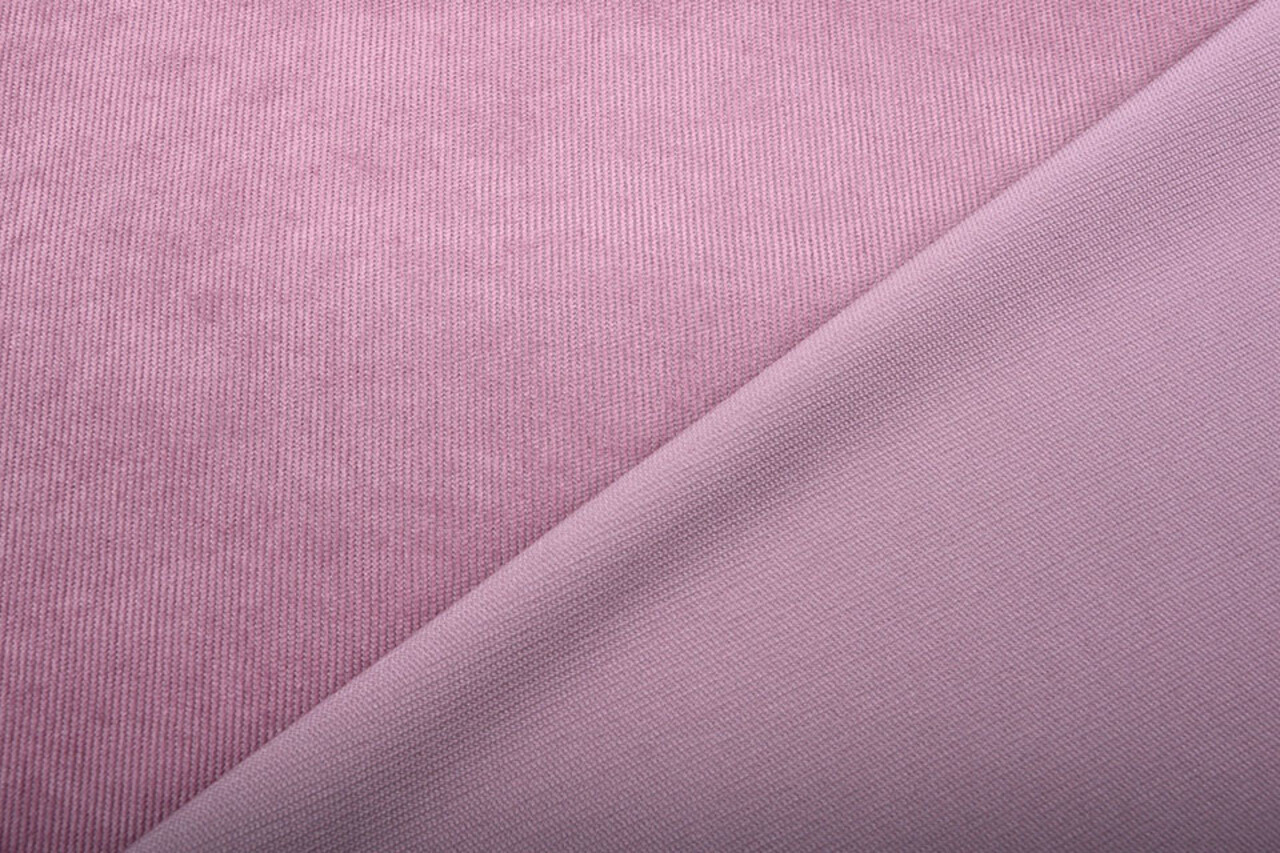 Velours Côtelé 16 Côtes Vieux Rose Foncé