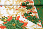 Tissu de Noël Musique Vert