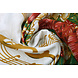 Tissu de Noël Musique Rouge