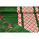 Tissu de Noël à Carreaux Vert Tissu de Noël à Carreaux Vert