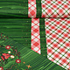 Christmas Fabric Checkered Green