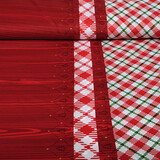 Christmas Fabric Checkered Red