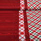 Christmas Fabric Checkered Red