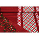 Tissu de Noël à Carreaux Rouge Tissu de Noël à Carreaux Rouge