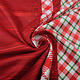 Christmas Fabric Checkered Red