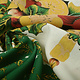 Christmas Fabric Winter Scene Green