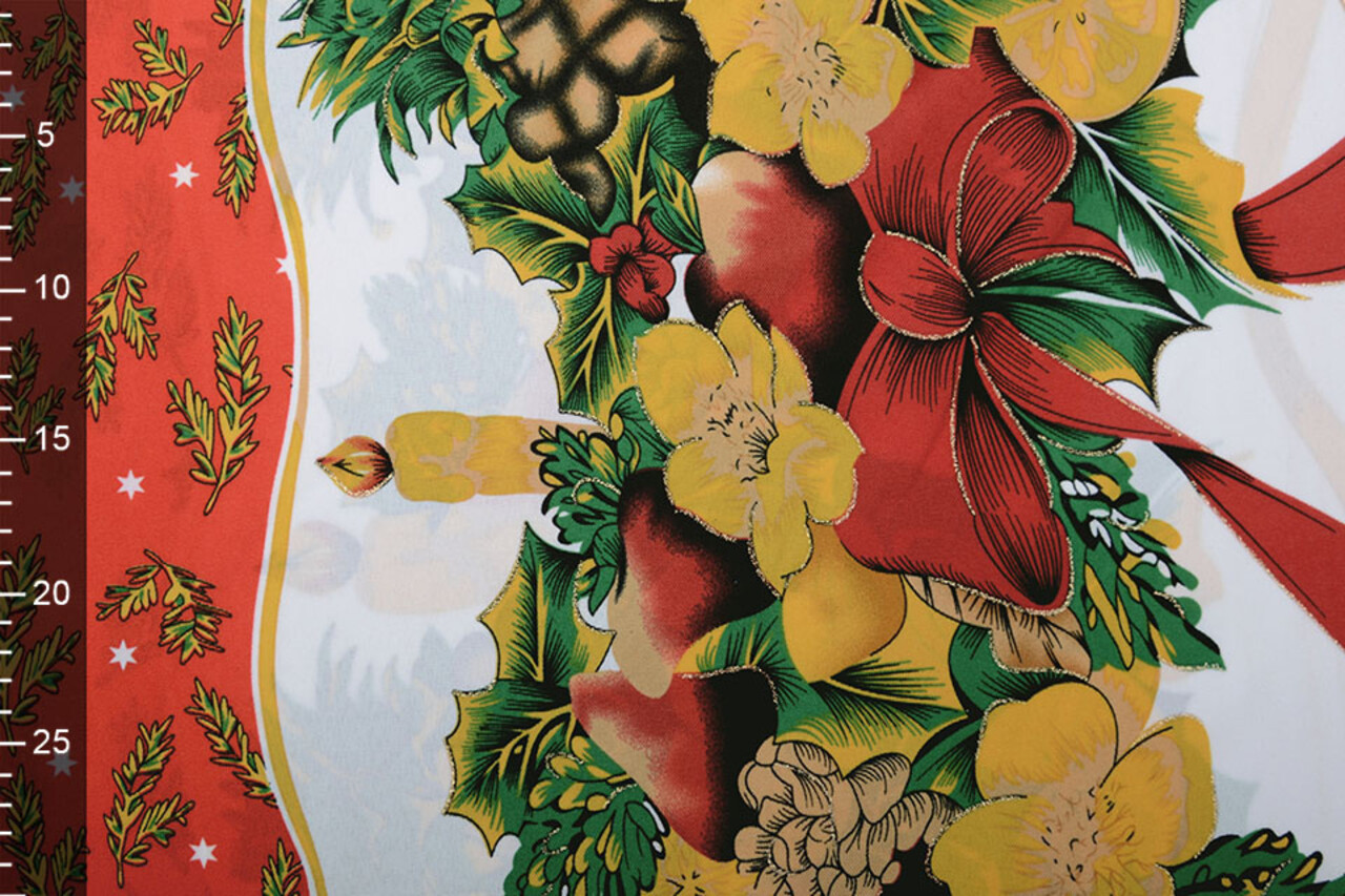 Kerststof Winter Tafereel Rood Kerststof Winter Tafereel Rood