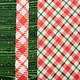 Christmas Fabric Checkered Green