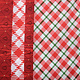 Christmas Fabric Checkered Red