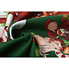 Tissu de Noël Père Noël Zuurstok Vert Tissu de Noël Père Noël Zuurstok Vert