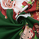 Christmas Fabric Santa Candy Cane Green