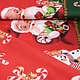 Christmas Fabric Santa Candy Cane Red