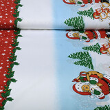Tessuto Natalizio Kerstman Dieren Rosso