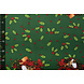 Tissu de Noël Clochettes de Noël Vert