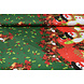 Tessuto Natalizio Kerstklokken Verde