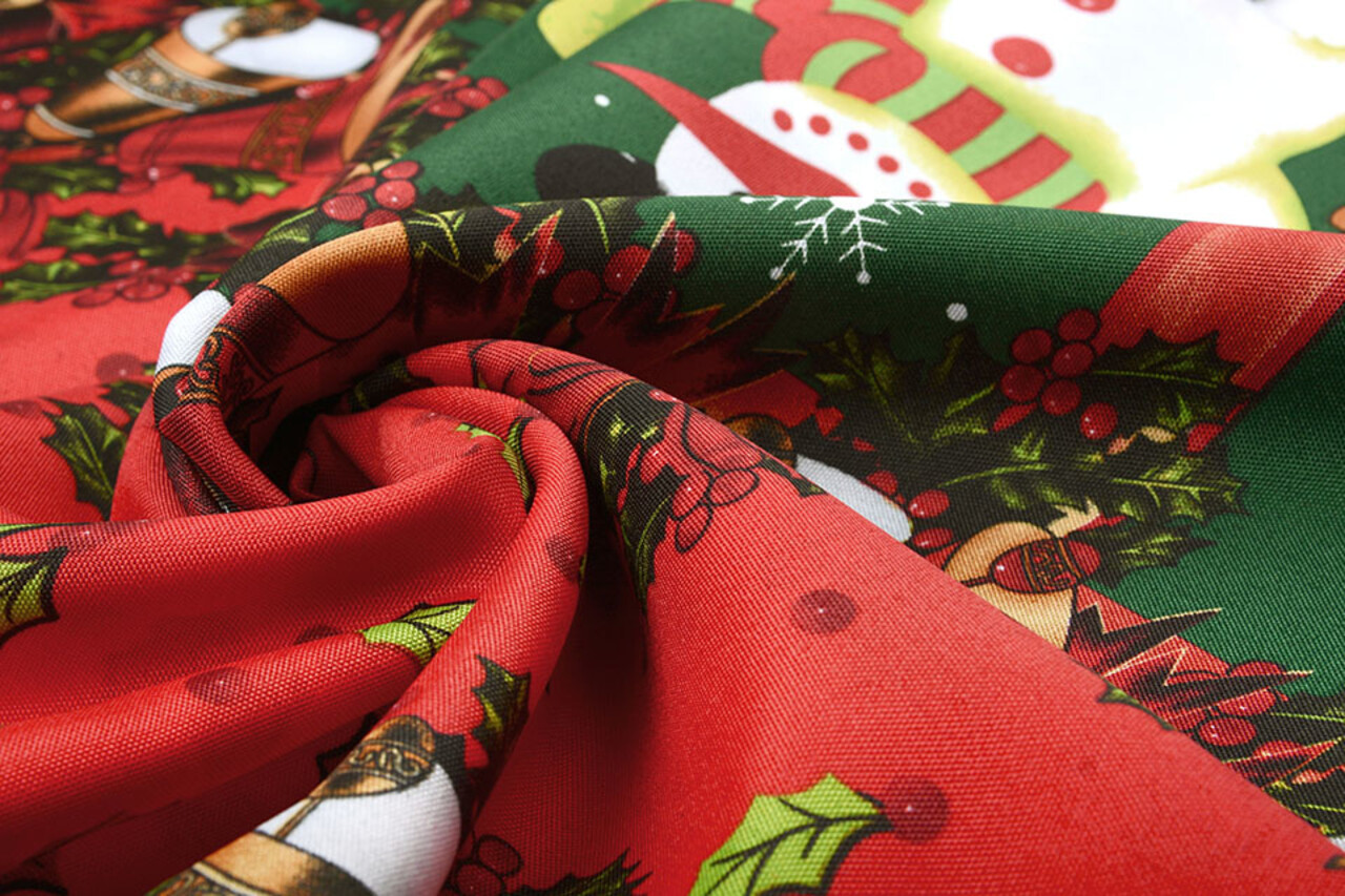 Tissu de Noël Clochettes de Noël Rouge Tissu de Noël Clochettes de Noël Rouge