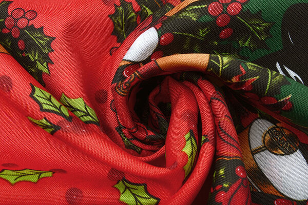 Christmas Fabric Christmas Bells Red