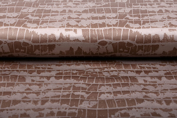 Alcantara, Suede, Suedine met Lak Krokodil Poeder Roze Alcantara, Suede, Suedine met Lak Krokodil Poeder Roze