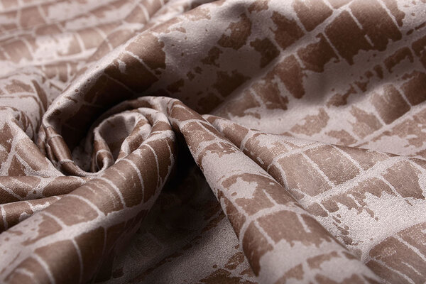 Alcantara, Suede, Suedine with Lacquer Crocodile Powder Pink