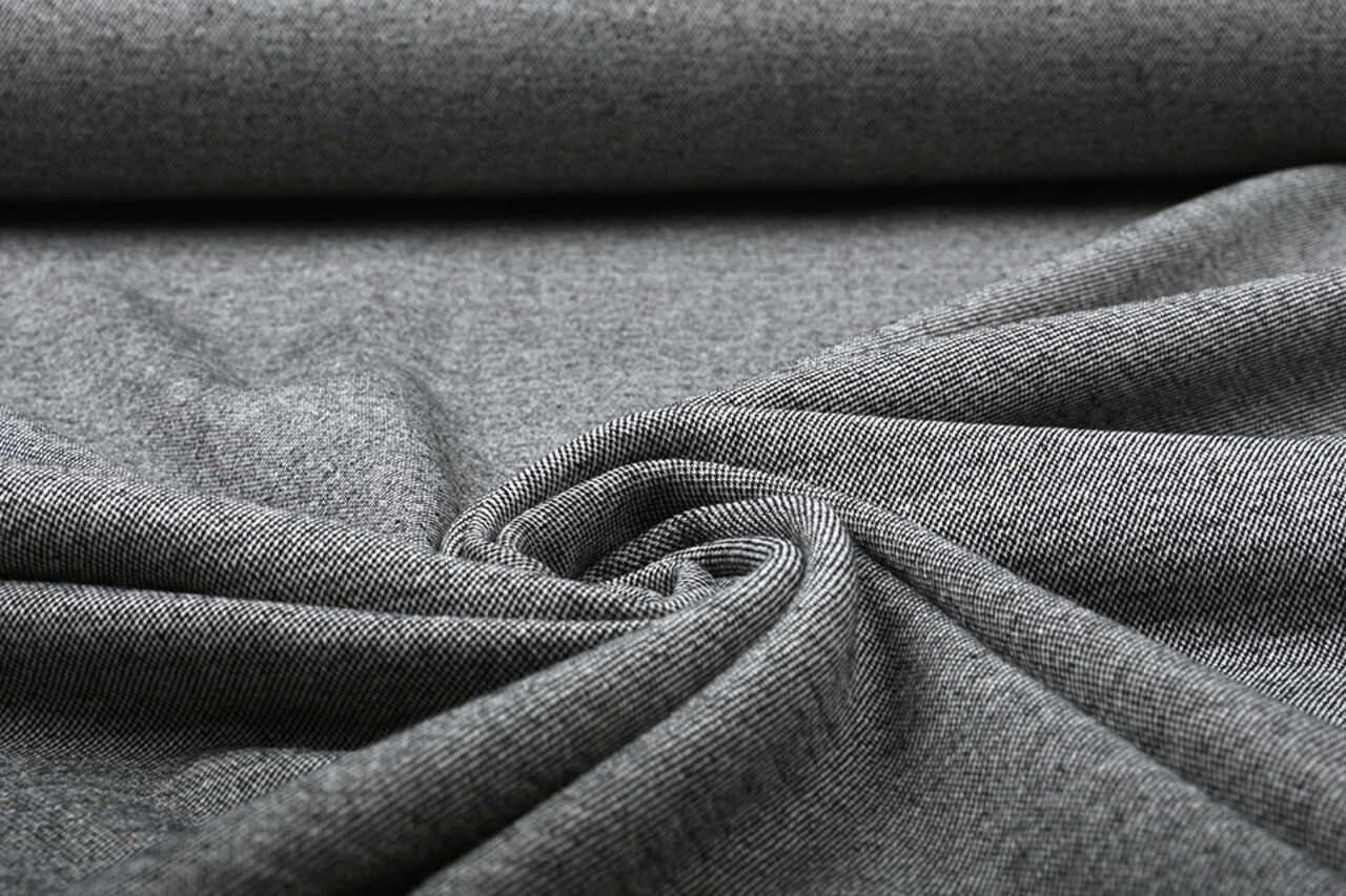 Viskose Jersey Stretch Sustainable Tweed Melange
