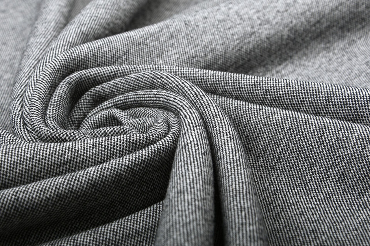 Viskose Jersey Stretch Sustainable Tweed Melange