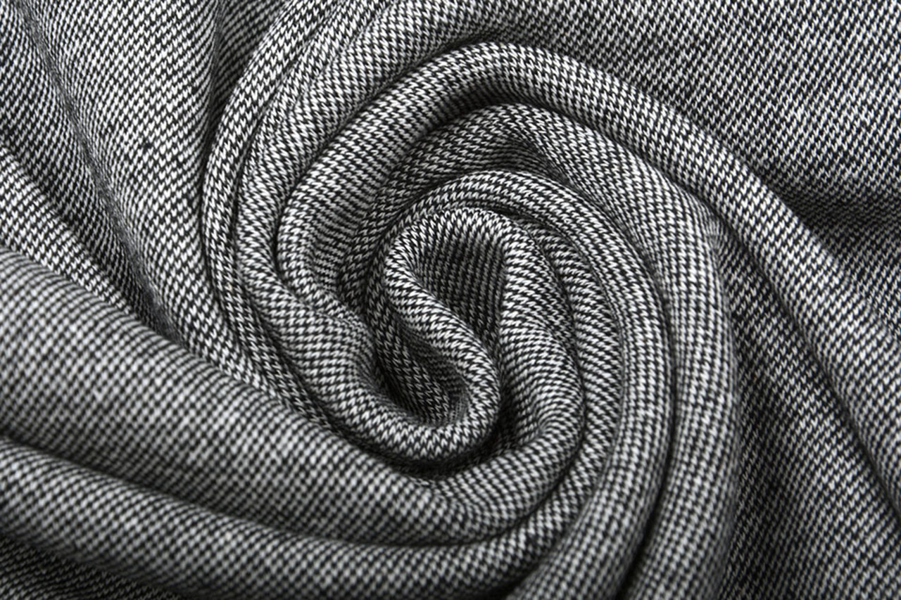 Viskose Jersey Stretch Sustainable Tweed Melange