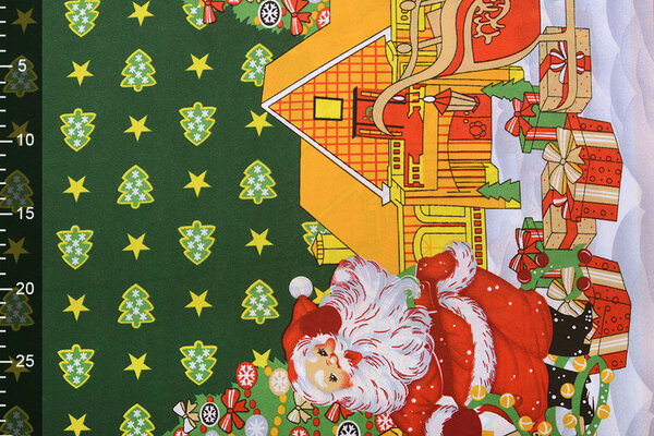 Tela Navideña Kerstboompjes Verde Tela Navideña Kerstboompjes Verde