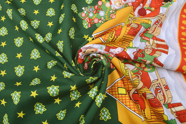 Tessuto Natalizio Kerstboompjes Verde Tessuto Natalizio Kerstboompjes Verde