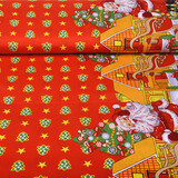 Tissu de Noël Kerstboompjes Rouge