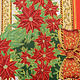 Christmas Fabric Poinsettia Red