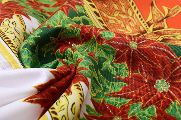 Tissu de Noël Kerstster Rouge Tissu de Noël Kerstster Rouge