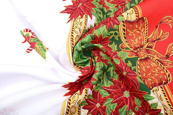 Christmas Fabric Poinsettia Red Christmas Fabric Poinsettia Red