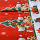 Christmas Fabric Christmas Bears Red