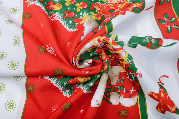 Tissu de Noël Kerstberen Rouge