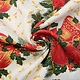 Christmas Fabric Christmas Bell with Holly Green