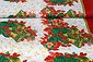 Tessuto Natalizio Kerstklok con Hulst Rosso Tessuto Natalizio Kerstklok con Hulst Rosso
