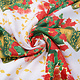 Christmas Fabric Christmas Bell with Holly Red