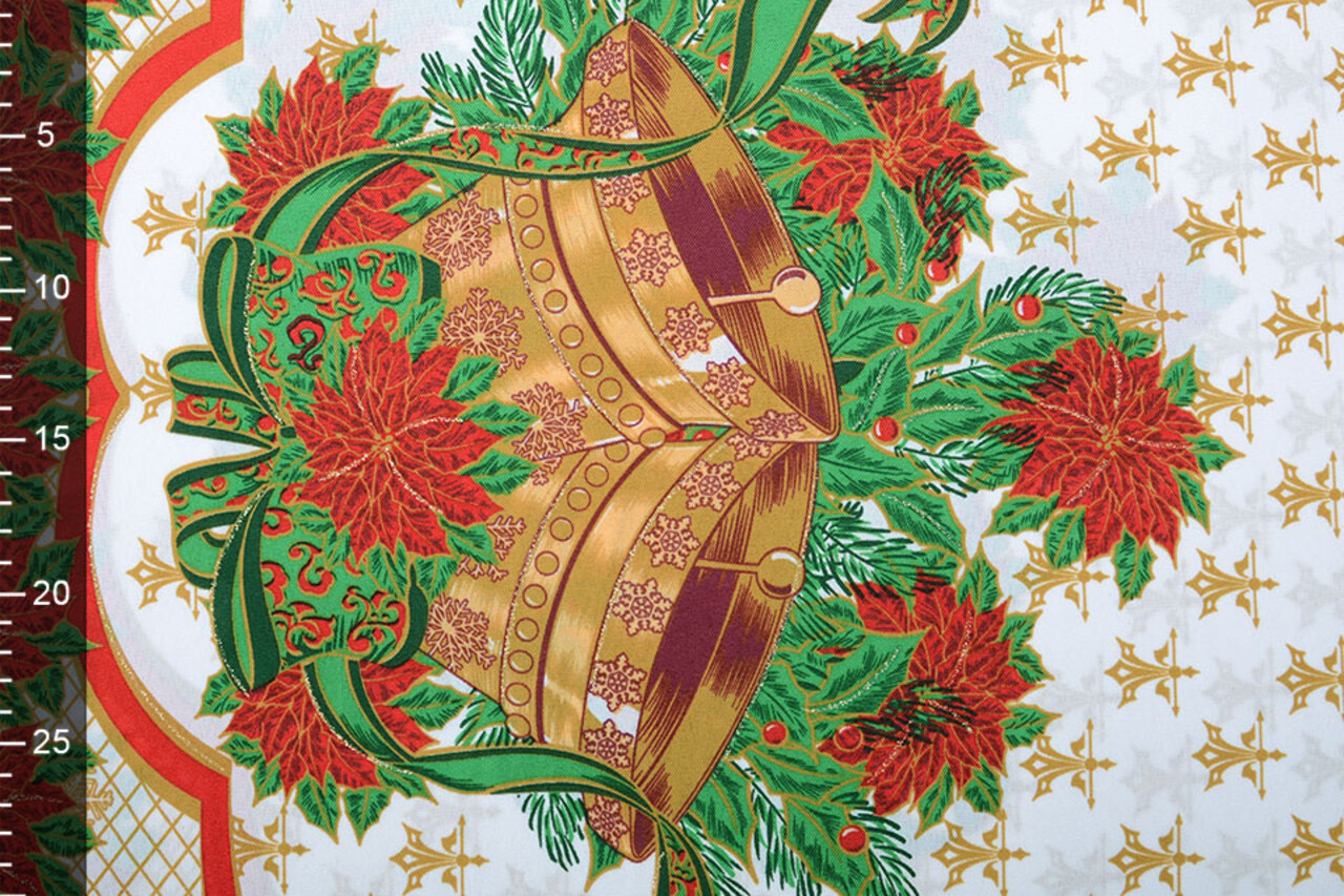 Tessuto Natalizio Grande Kerstklok Rosso Tessuto Natalizio Grande Kerstklok Rosso