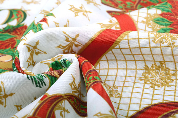 Christmas Fabric Big Christmas Bell Red Christmas Fabric Big Christmas Bell Red