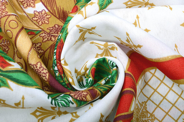 Christmas Fabric Big Christmas Bell Red Christmas Fabric Big Christmas Bell Red