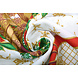 Tissu de Noël Grand Clochettes de Noël Rouge