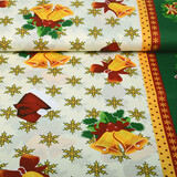 Christmas Fabric Snowflakes Green