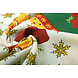 Tissu de Noël Sneeuwvlokjes Vert Tissu de Noël Sneeuwvlokjes Vert