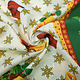 Christmas Fabric Snowflakes Green