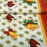 Kerststof Sneeuwvlokjes Rood Kerststof Sneeuwvlokjes Rood