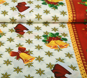 Kerststof Sneeuwvlokjes Rood Kerststof Sneeuwvlokjes Rood