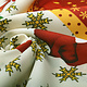 Christmas Fabric Snowflakes Red