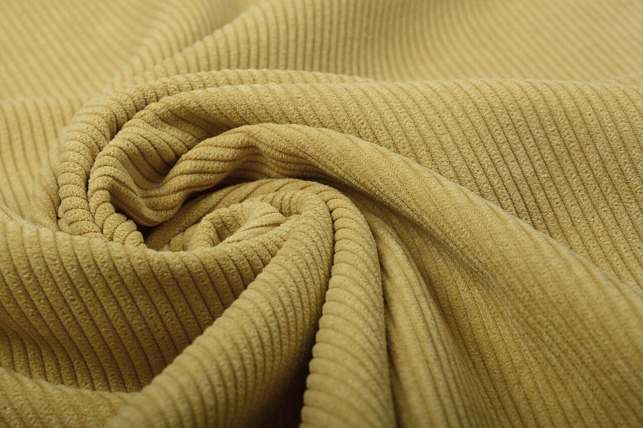8 W Corduroy Ocher Yellow